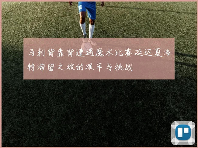 马刺背靠背遭遇魔术比赛延迟夏洛特滞留之旅的艰辛与挑战